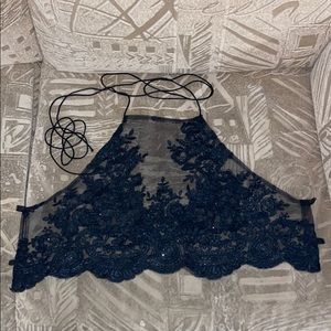 Beautiful Lace & Mesh Handmade Top - YDESIGNSUK